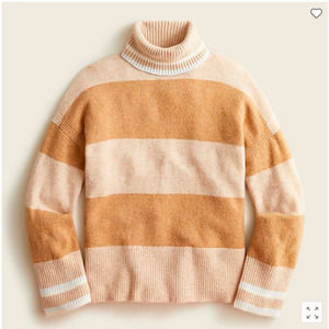J. Crew Striped Supersoft Yarn Turtleneck Sweater XXS NWT